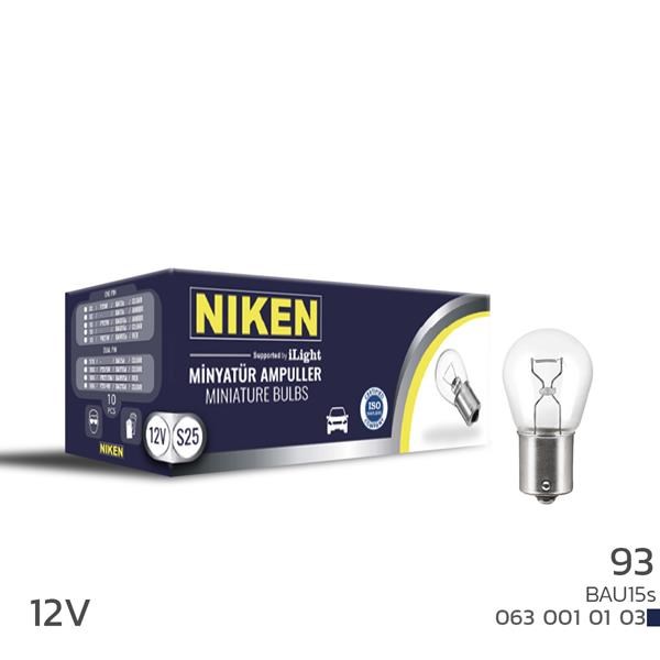 Niken 93 Ampul Yakın Tırnak BAU15s P21W 12V 10'lu NIKEN