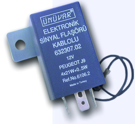 Sinyal Flaşörü Kablolu 12V J9 UNUVAR