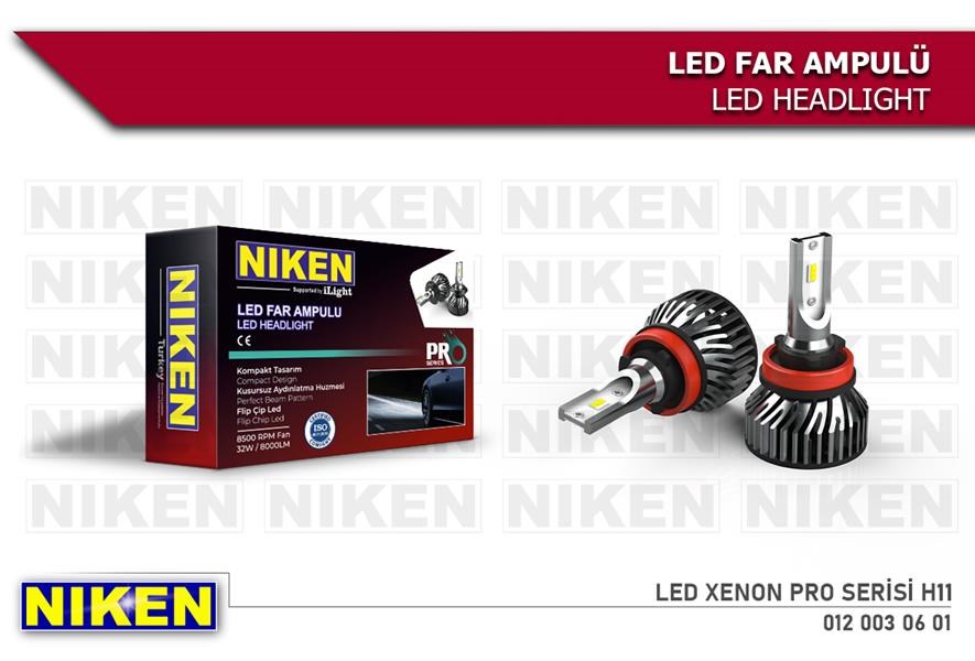 Ampül LED Xenon Pro Serisi H11 NIKEN