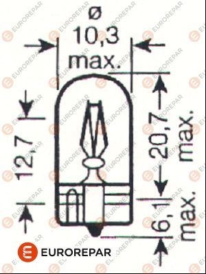 W5W Ampul 12V EUROREPAR