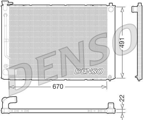 Lexus RX Motor Su Radyatörü DENSO