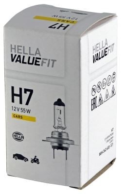 Ampul 12V 55W H7 Halojen PX26D Universal HELLA