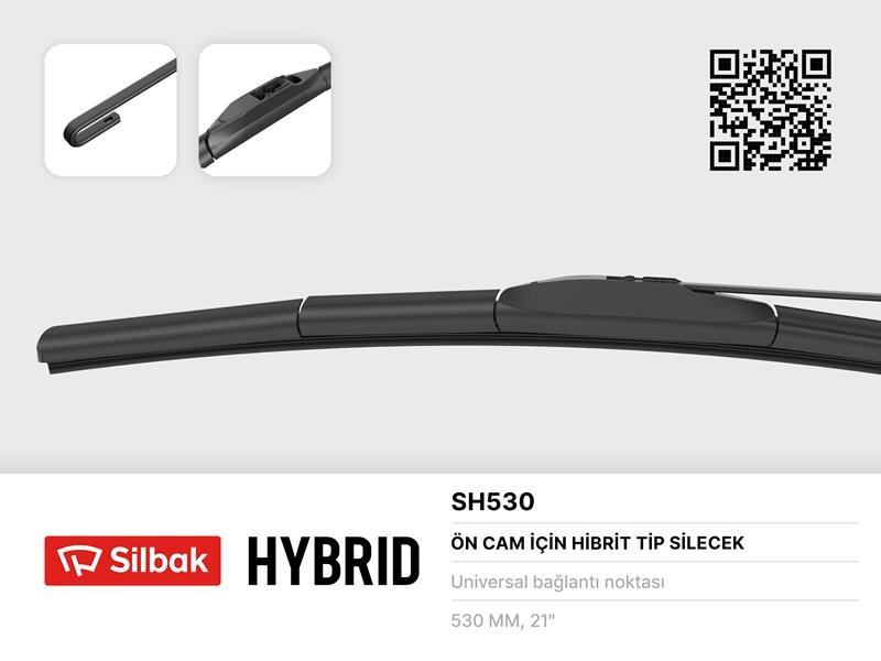 Silecek Süpürgesi Hybrid Tip 530mm Universal SILBAK