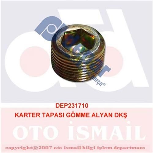 Karter Tapası Gömme Alyan DEPAR