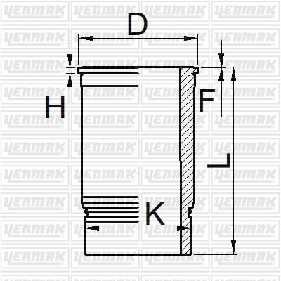 John Deere 3164D Gömlek Q102.0MM STD Kanallı YENMAK
