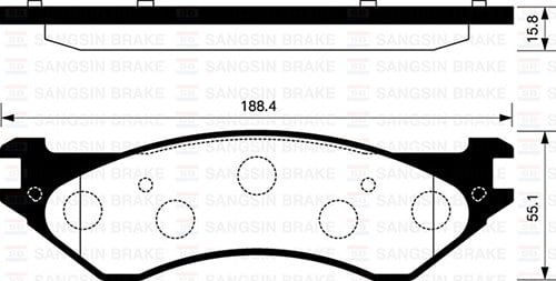 Dodge Ram 1/2 Ton 2WD Fren Diski Balatası SANGSIN