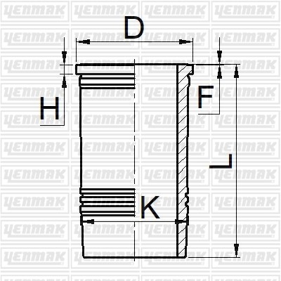 Liebherr D 924 TI-E A1 Gömlek Q122.0MM STD YENMAK