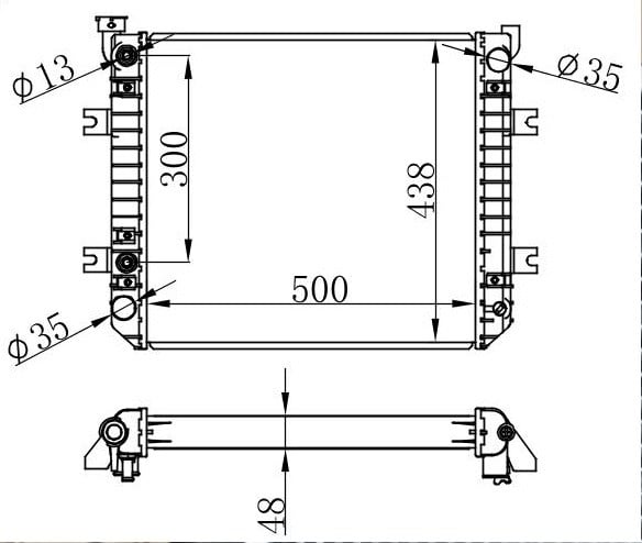 Forklift Motor Su Radyatörü ORIS