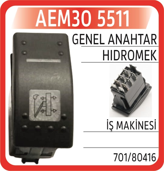 Hidromek İş Makinesi Genel Anahtar AEM