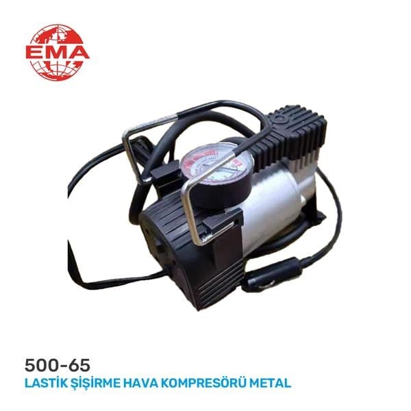 Metal Işıklı Lastik Şişirme Hava Kompresörü EMA