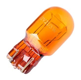 T20 Dipsiz Turuncu Düz Cam Ampul 12V 21/5W FORZA