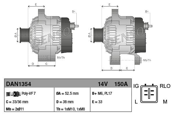 Lexus GS Alternatör DENSO