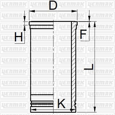 Caterpillar D 330 A D 333 Gömlek Q114.31MM STD Sertleştirilmiş YENMAK