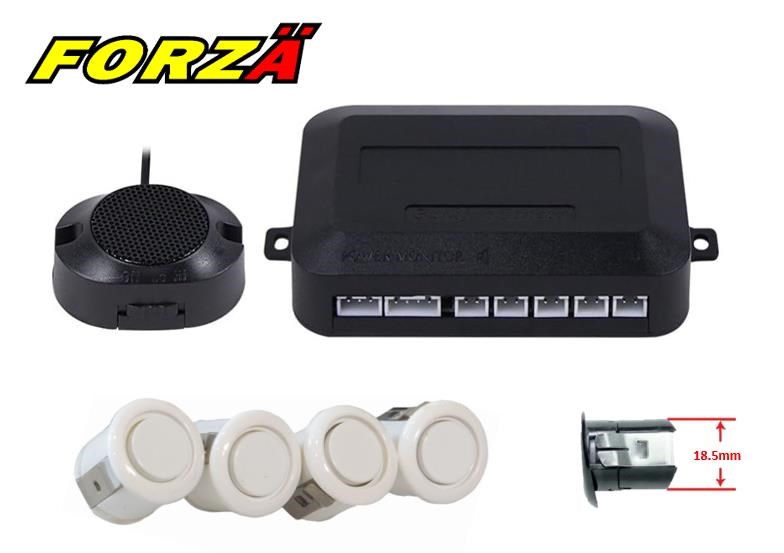 Park Sensörü Sesli Beyaz Göz 18MM FORZA