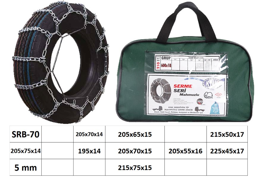 Patinaj Zinciri Binek ve Hafif Ticari Araç Serme SRB-70 KNK