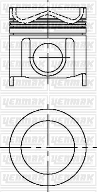 Komatsu 6D 155A Piston Segman Q155.0MM STD YENMAK