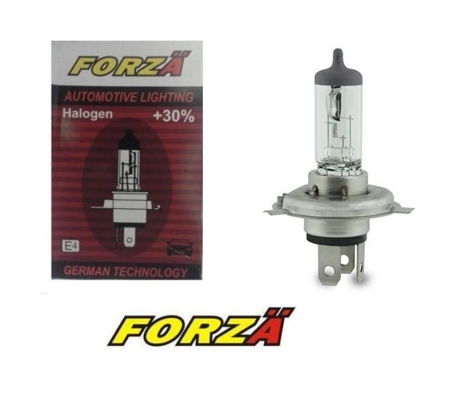 H-4 P43T Halojen Ampul 12V 60/55W %30 Fazla FORZA