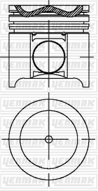 Cummins 88L10 Piston Segman Q125.0mm STD YENMAK