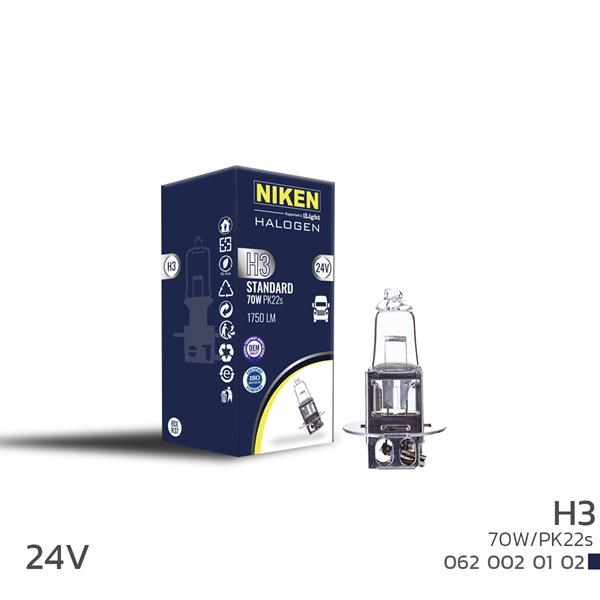 24V H3 70W Halojen Ampul PK22s NIKEN