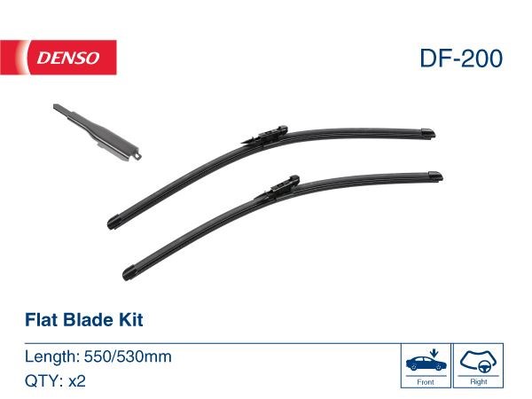 Silecek Süpürgesi Flat Ön DENSO