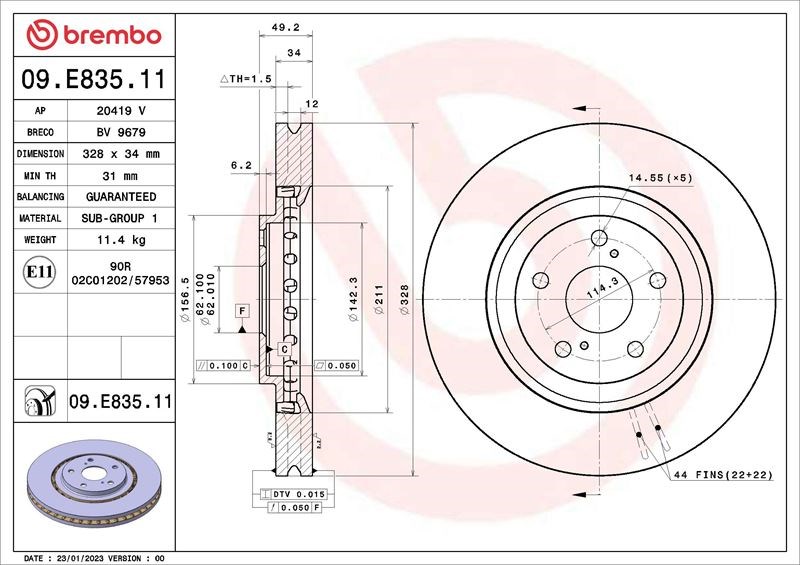 Lexus RX L1 Fren Diski BREMBO