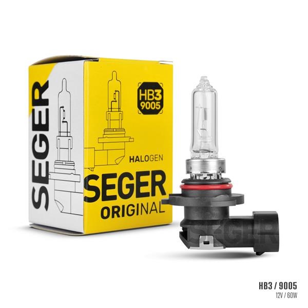 Ampul HB3 9005 12V 60W P20D Standart Yenileme 3.500K Standart Işık SEGER