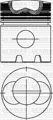 KHD F 2 L 912 D Piston Segman Q100.0mm STD YENMAK