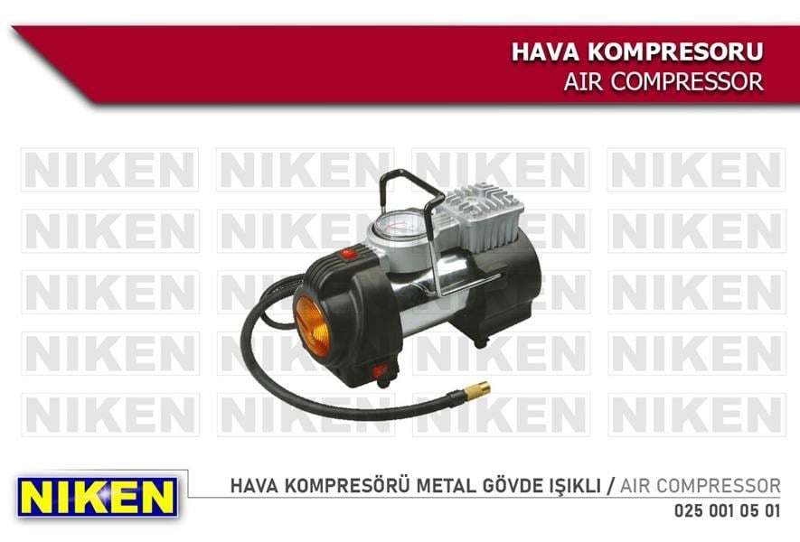 Hava Kompresörü Metal Gövde Işıklı NIKEN