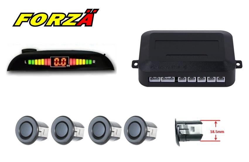 Park Sensörü LED'li Türkçe Konuşan Sesli Siyah 18MM FORZA