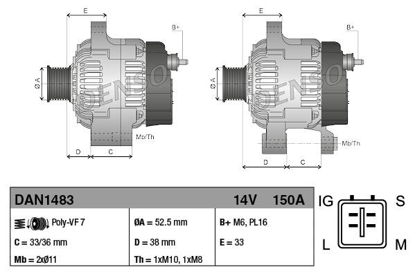 Lexus GS Alternatör DENSO