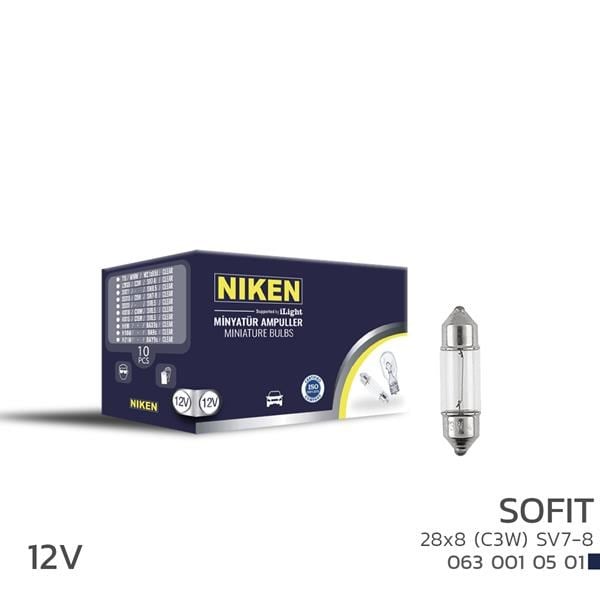 Sofit Ampul 3W L28X8 SV7-8 12V NIKEN