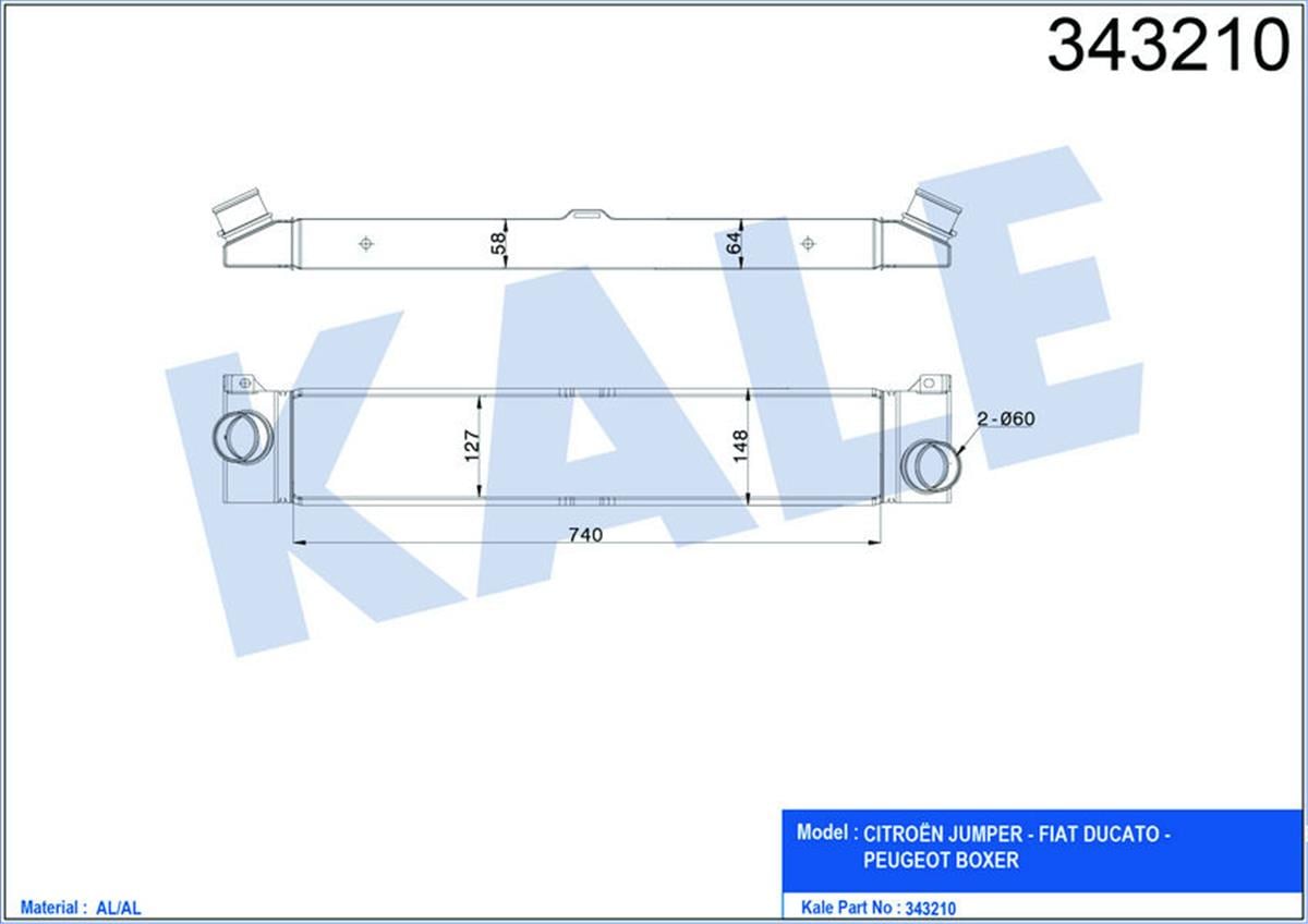 Turbo Radyatörü Intercooler Peugeot Boxer Bus-Box-Cıtroen Jumper Bus-Box Al-Pl-B