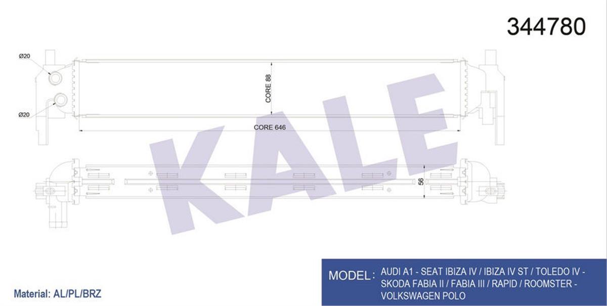 Turbo Radyatöru (İntercooler) Polo 1.2 Tsı 2011/2009=> (Al/Pl/Brz)
