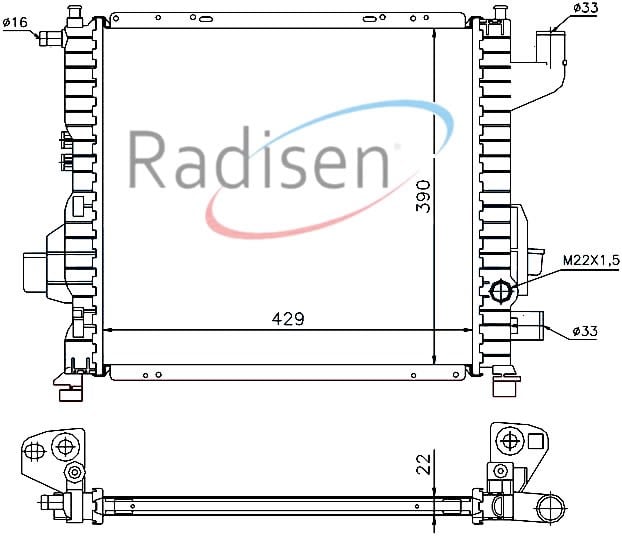 Renault Twingo Radyatör Klimalı RADISEN