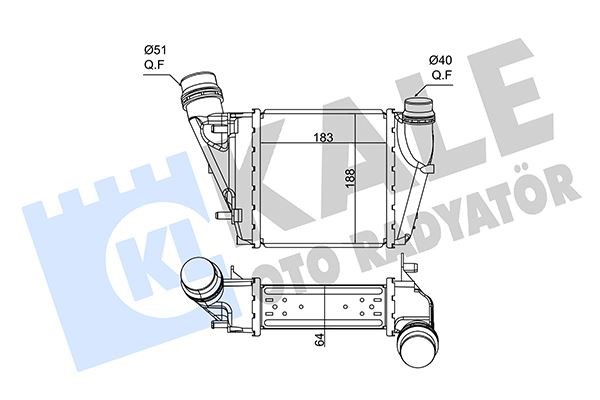 Renault Twingo II Intercooler 1.5 DCI KALE-RADYATOR