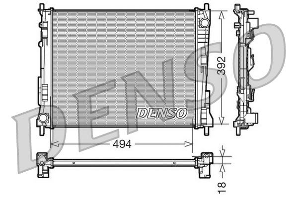 Renault Twingo 2 Motor Su Radyatörü DENSO