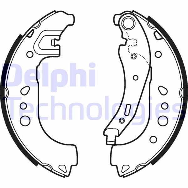 Renault Twingo Arka Fren Pabucu DELPHI