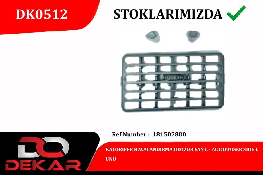 Fiat Uno Kalorifer Havalandırma Difizör Yan Sol DEKAR