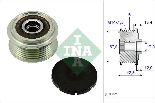 Toyota Urban Cruiser Alternatör Kasnağı Rulmanlı INA
