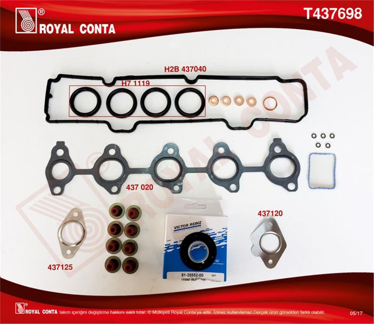 Ust Takım Conta 1.4 Hdı Dv4 206 307 C2 C3 Ford1.4 Tcı