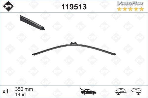 Volvo V70 XC70 Arka Silecek Süpürgesi 350 mm VALEO