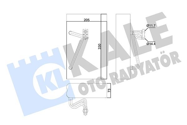 Opel Vectra Evaporatör KALE-RADYATOR