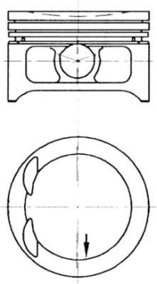 Opel Vectra A B Astra F G Omega B X2.0XEV Motor Piston Segman 86.00mm KOLBEN