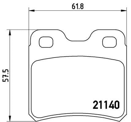 Opel Vectra A Astra F Calibra A Kadett E Vectra B Arka Fren Balatası BREMBO
