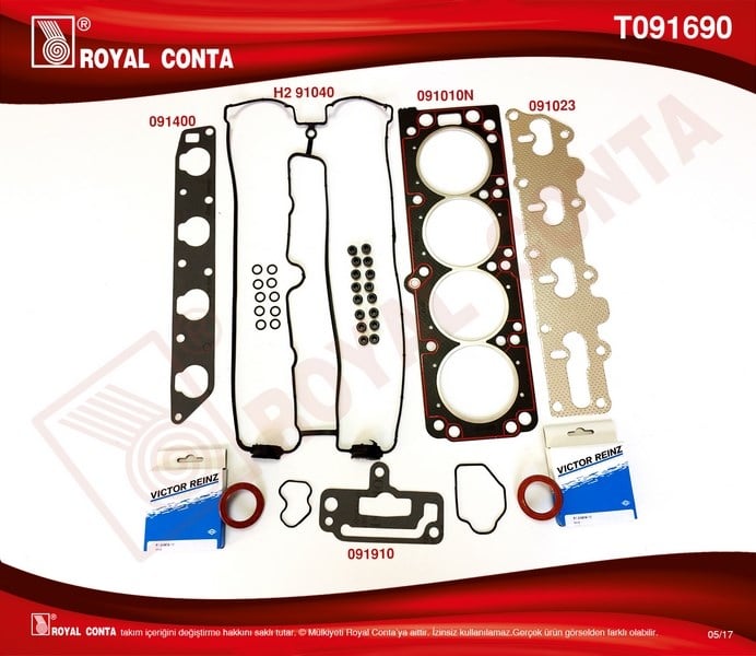 Opel Vectra B Astra F Omega B Vectra A 2.0 16V Üst Takım Conta Keçeli Sübap... ROYAL