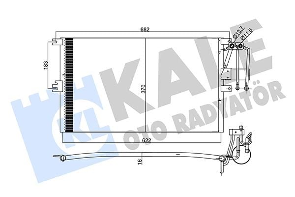 Opel Vectra B Klima Radyatörü Kondenseri KALE-RADYATOR