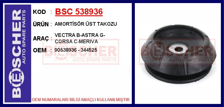 Opel Vectra B Amortisör Üst Takozu BESCHER