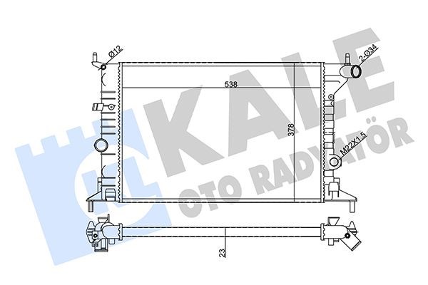 Opel Vectra B Su Radyatörü KALE-RADYATOR