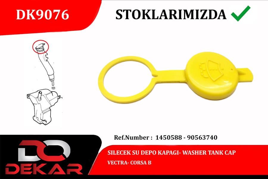 Opel Vectra Silecek Su Depo Kapağı DEKAR