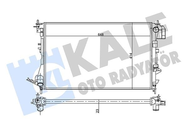 Opel Vectra C Su Radyatörü KALE-RADYATOR